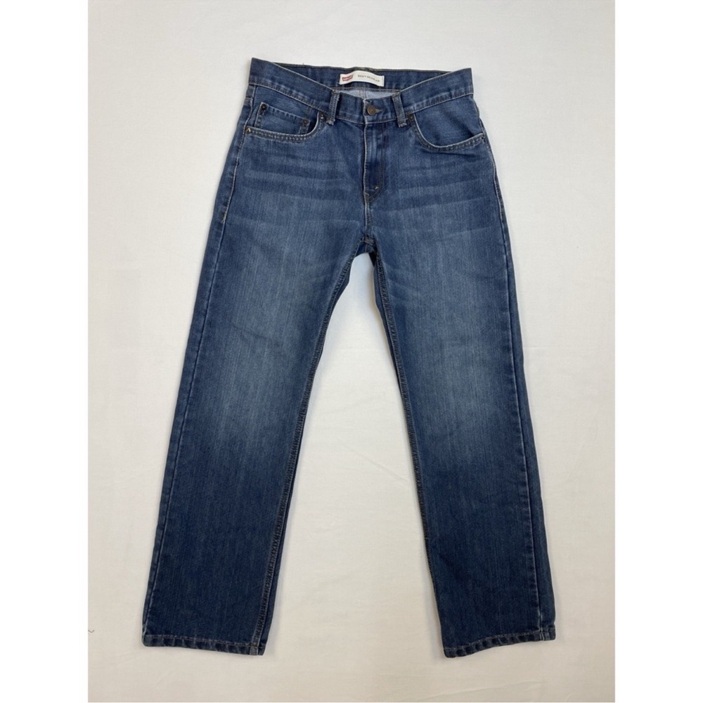 Levi's Slim Straight Jeans - Dark Blue Denim 29x29 boys size 18